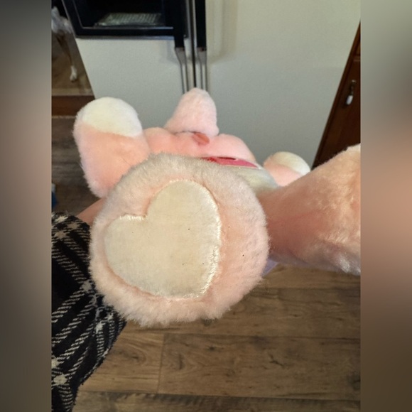 VTG 1984 Care Bears Cousin Lotsa Heart Pink Elephant Plush Stuffed Animal 13” - Picture 10 of 11